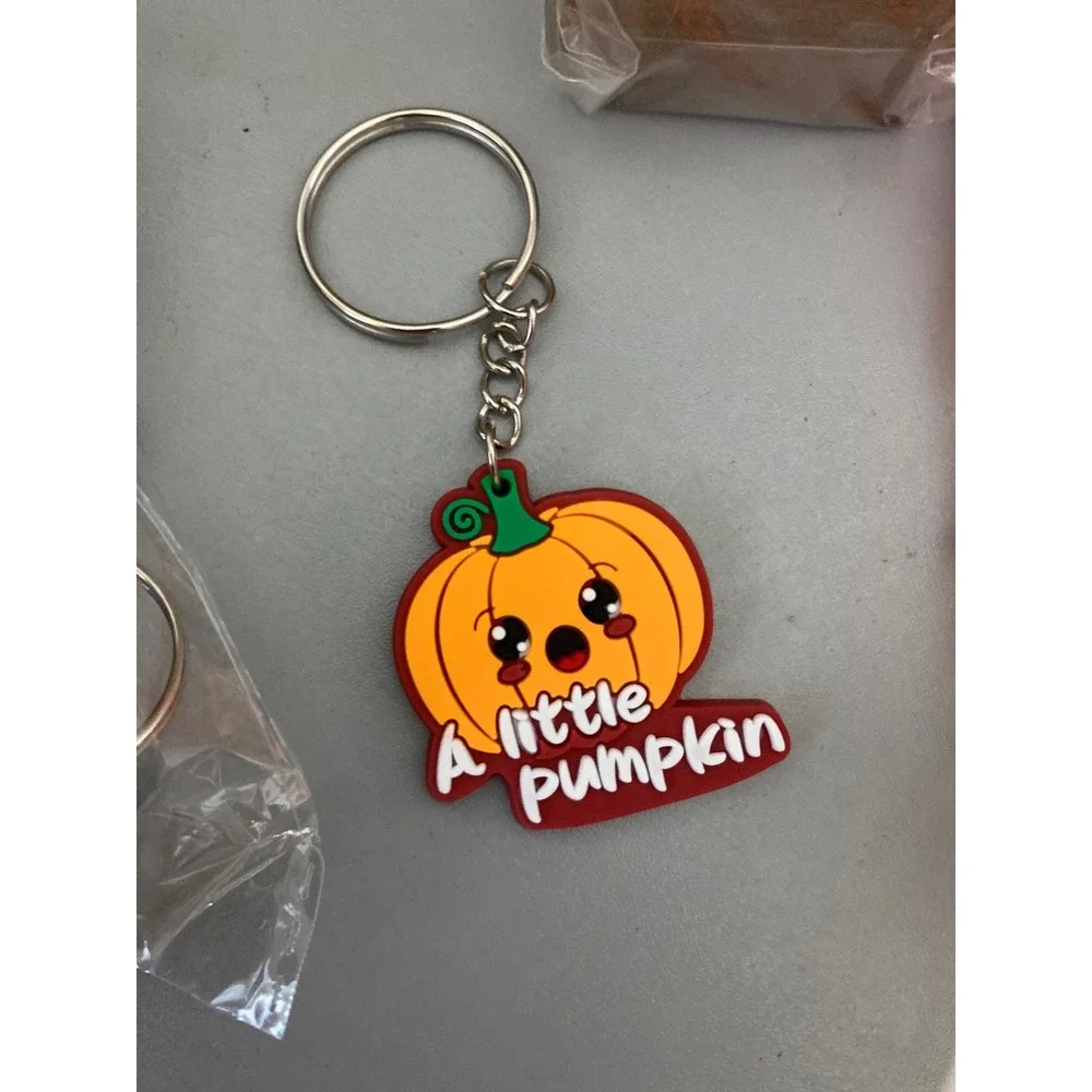 Lot of 50 Cute Pumpkin Keychains A Little Pumpkin Kawaii Halloween Party‎ Favor